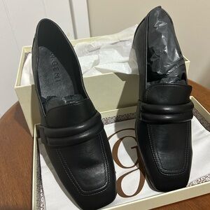 NWT M.Gemi The Flavia loafers. Black leather Sz38 (7.5 -8). Made in Italy.